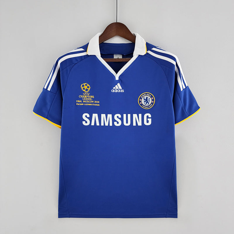 Chelsea Retro Home Jersey Moscow 08/09 - Mens