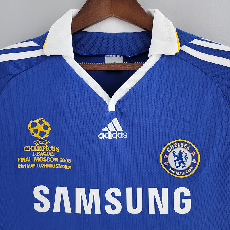 Chelsea Retro Home Jersey Moscow 08/09 - Mens