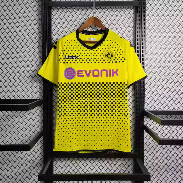 Borussia Dortmund 2011/2012 Retro Home Kit - Mens