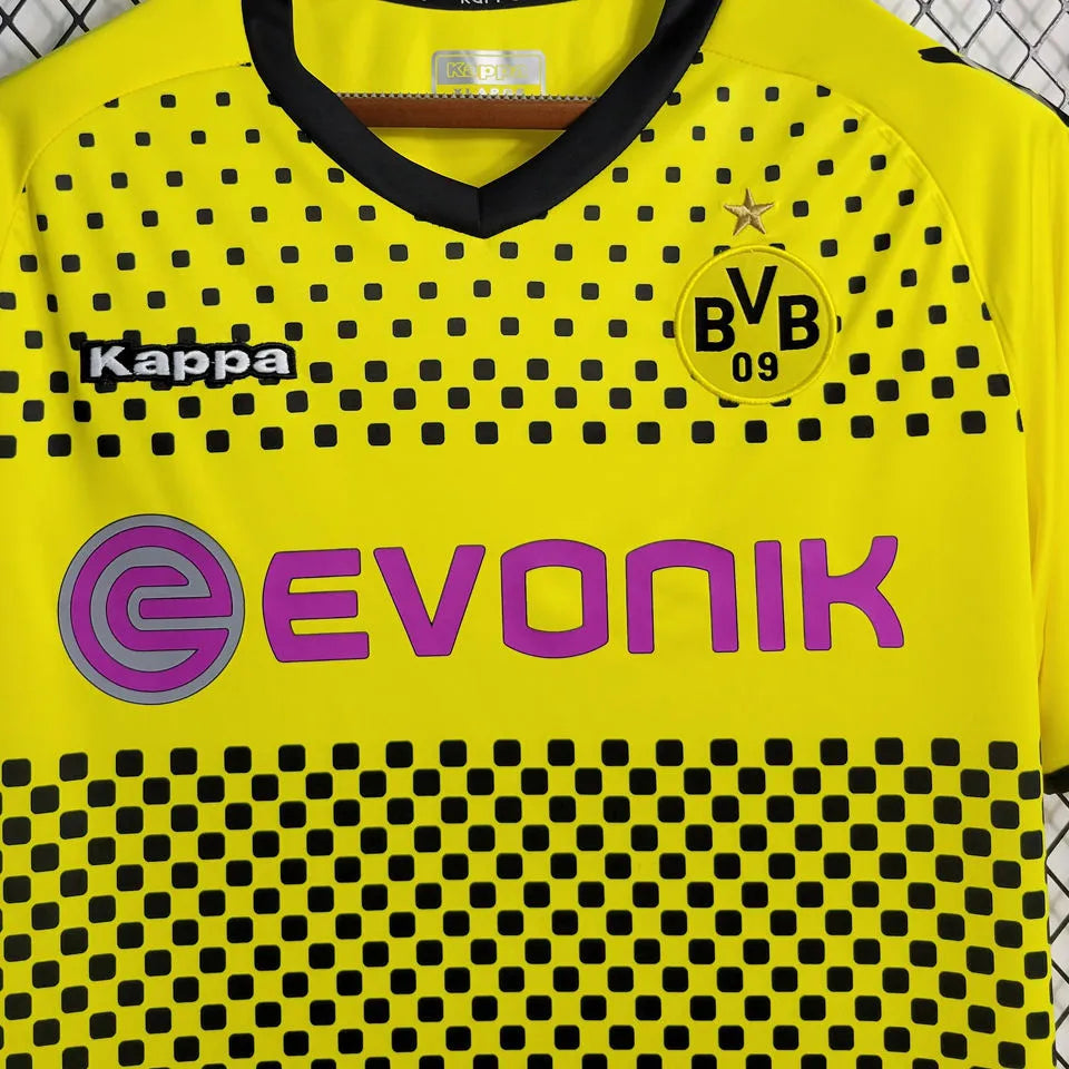Borussia Dortmund 2011/2012 Retro Home Kit - Mens