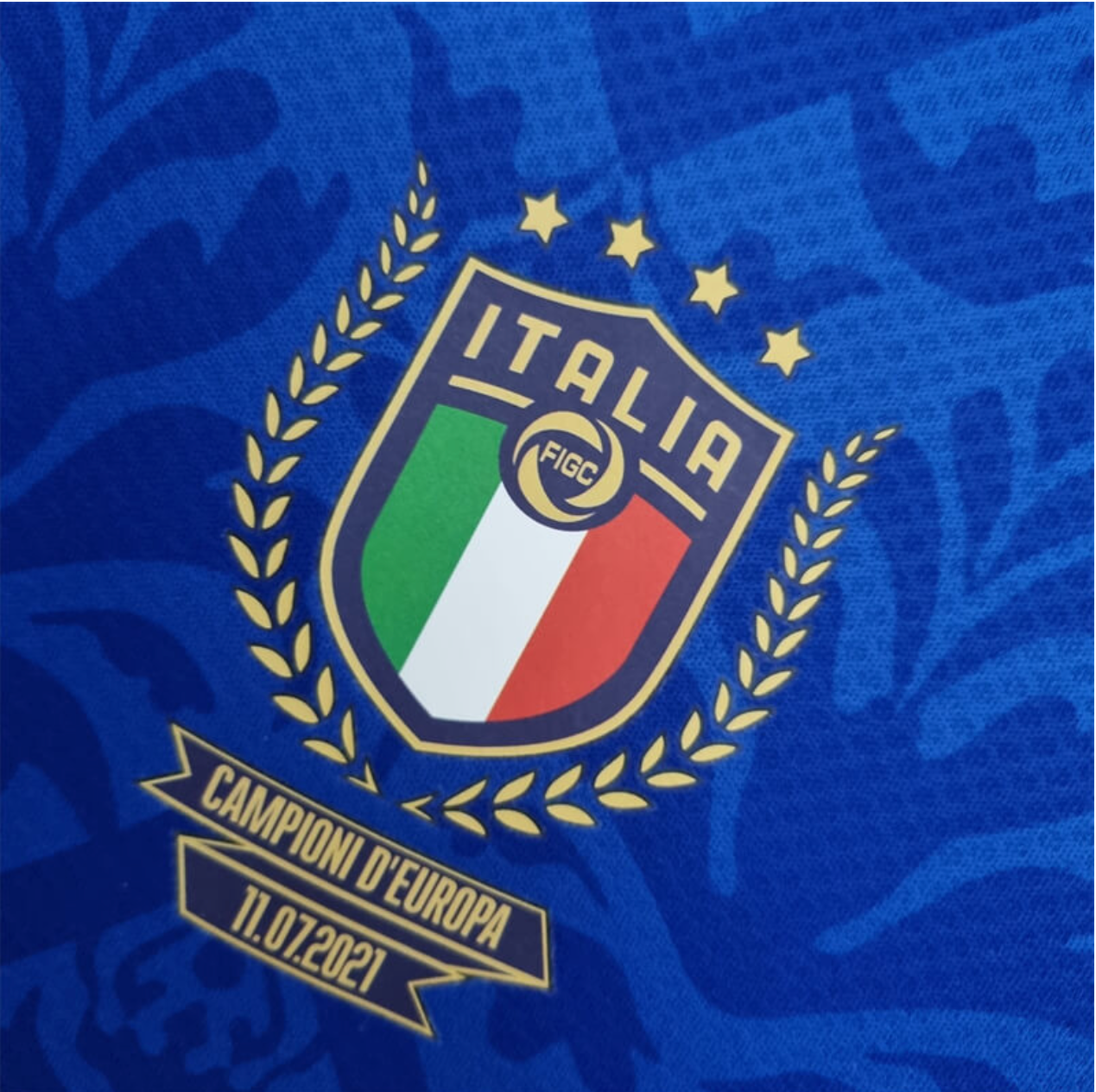 Italy National Team Special Edition Jersey Euro Championship X Blue - Mens